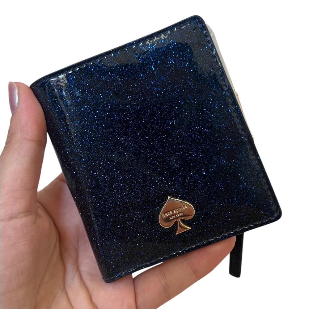 Kate Spade Midnight Blue Glitter Wallet - Picture 2 of 6